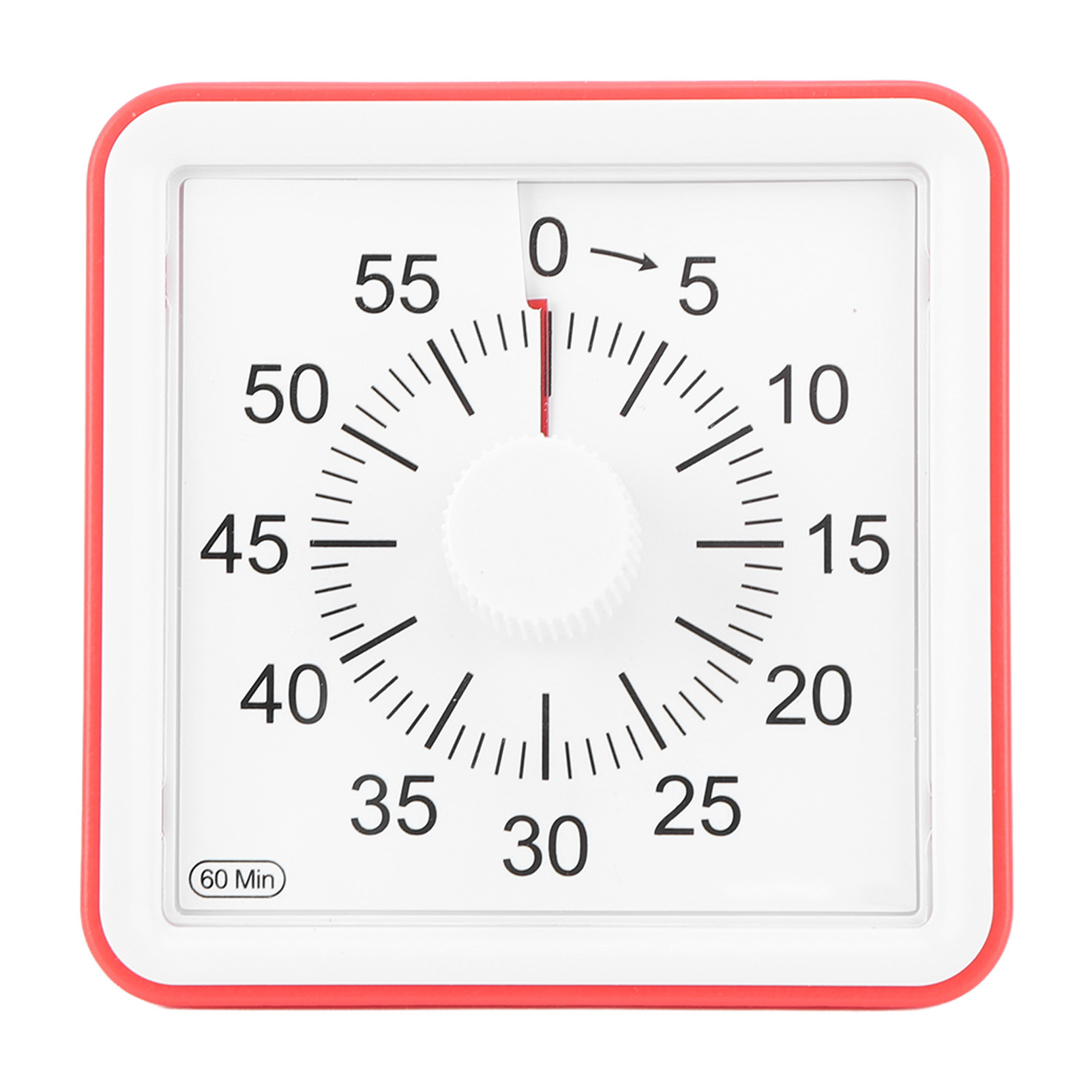 Lautloser Visueller Timer, 60-minuten-countdown Für Schüler, Küchenrot