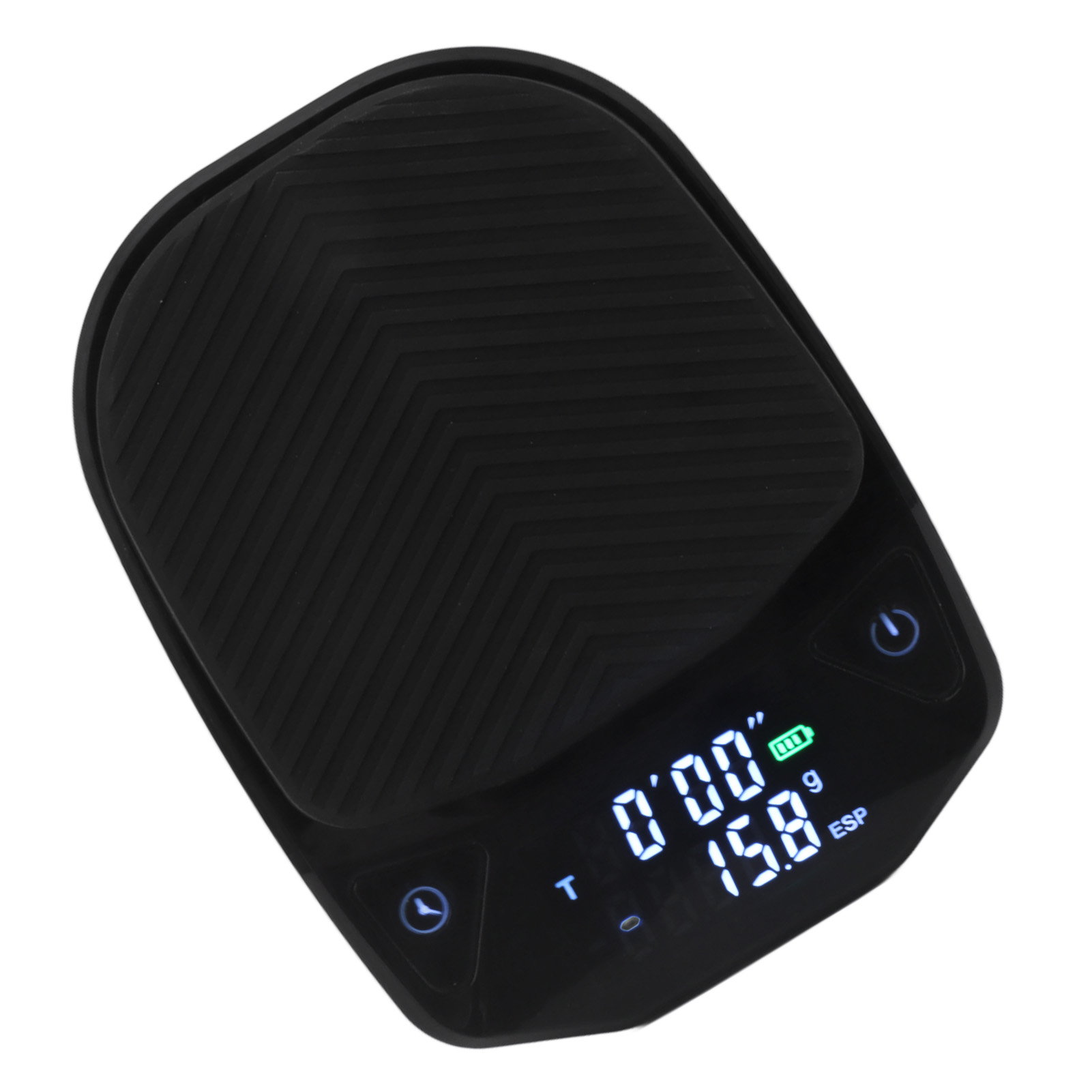 Smart Hand Coffee Schwarze Elektronische Küchenwaage, 450 Mah Präzision, Mit Timer Für Filterkaffee Und Tee.