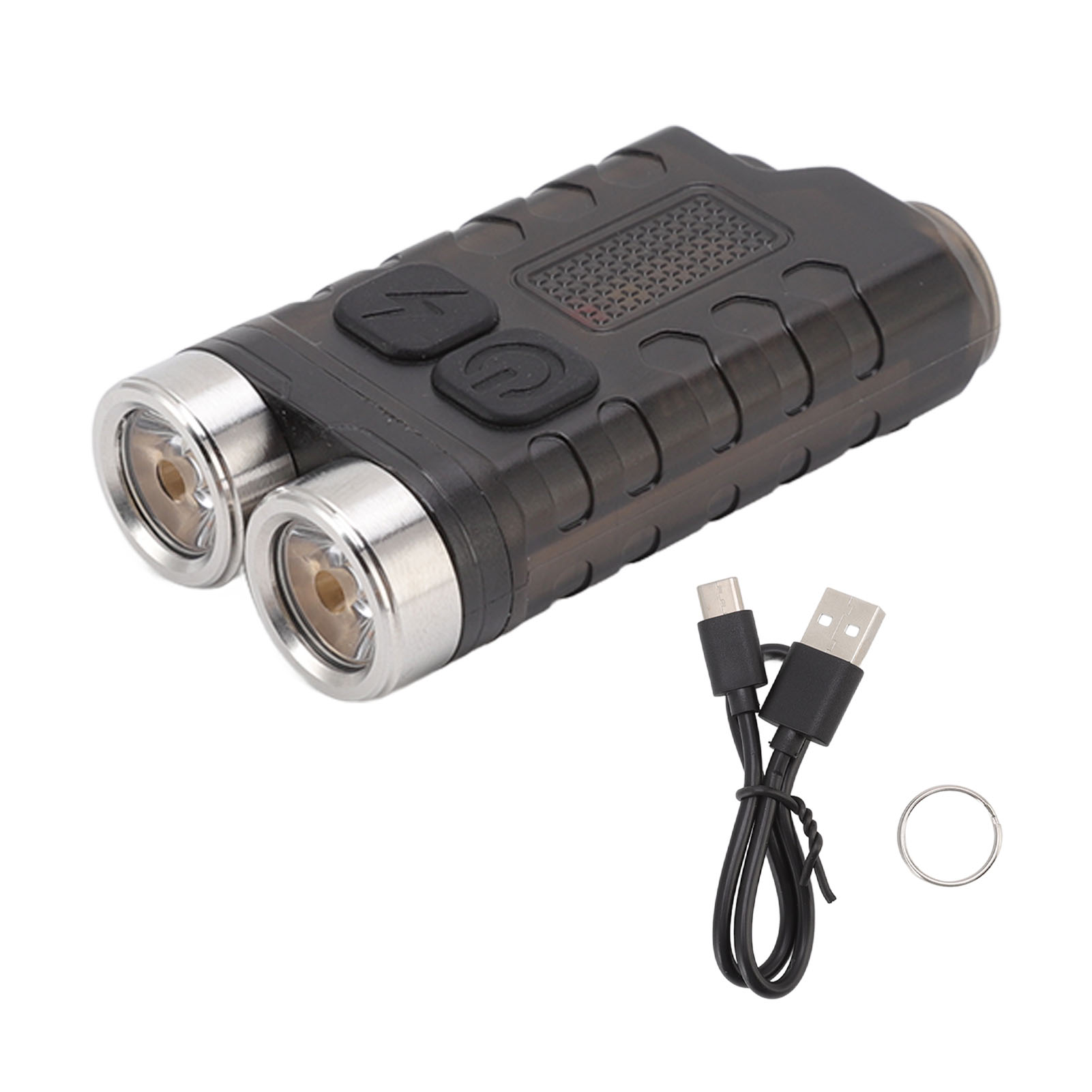 V3 Mini-schlüsselanhänger-taschenlampe, Usb-aufladbar, Kleine Schwarze Tragbare Magnetische Taschenlampe, Wasserdicht, Ideal Für Camping, Wandern Und Wartungsarbeiten.