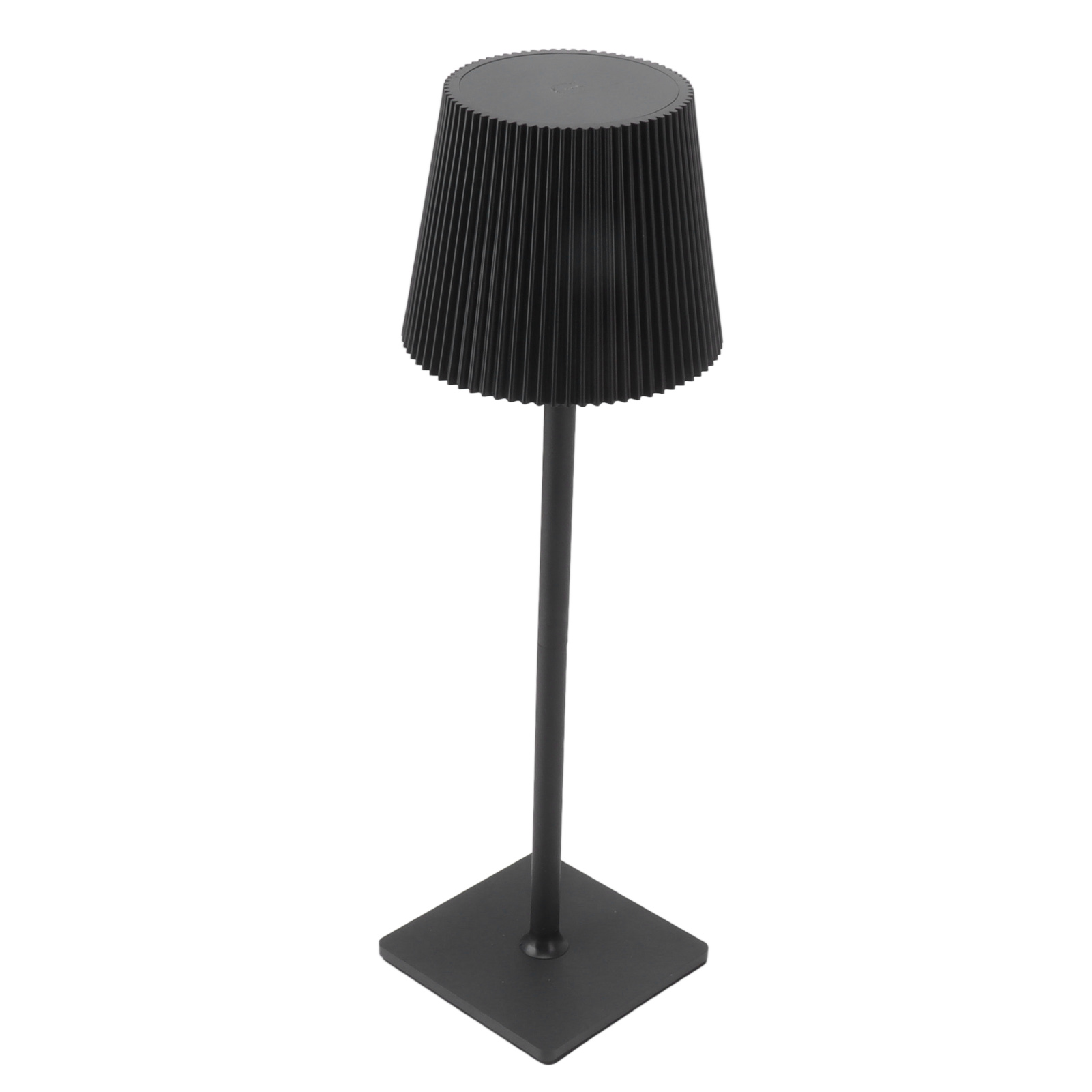 Kabellose Tischleuchte, Touch-steuerung, Einstellbare Lichtintensität, 4000 Mah Akku, Usb-aufladbar, Led, Ideal Für Schlafzimmer, Büro Oder Café (schwarz).