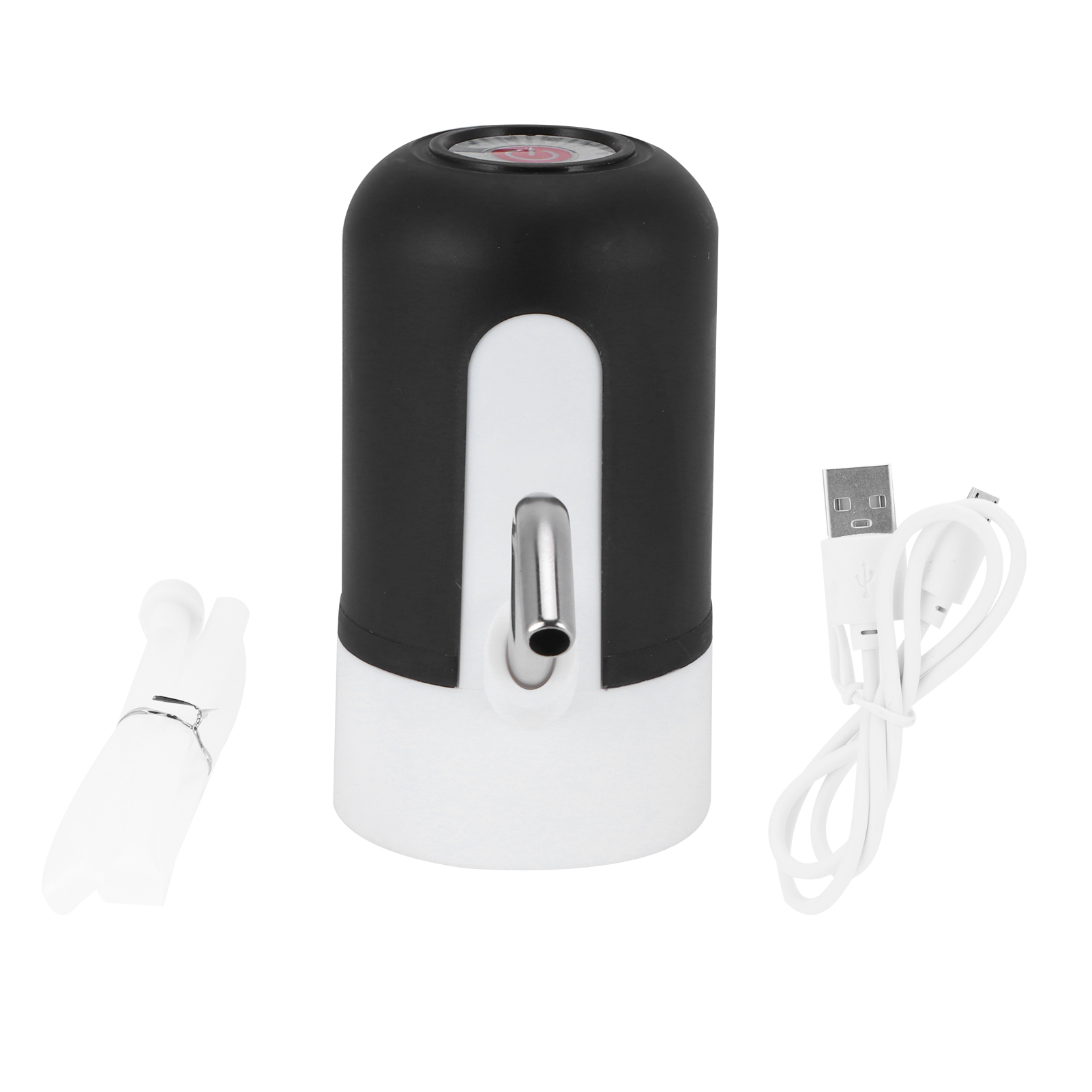 Elektrisches Wasserspender-set Mit Usb-wiederaufladbarer Flaschenpumpe Für Zuhause Und Büro (schwarz)
