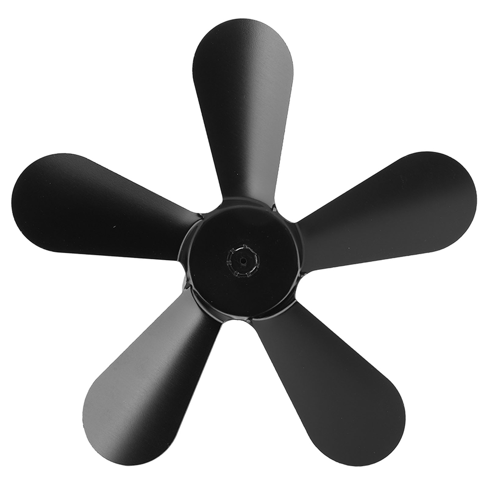 Ofenventilatorflügel Aus Aluminiumlegierung, 5 Ersatzflügel Für Kaminventilatoren, Schwarz, Wärmebetrieben