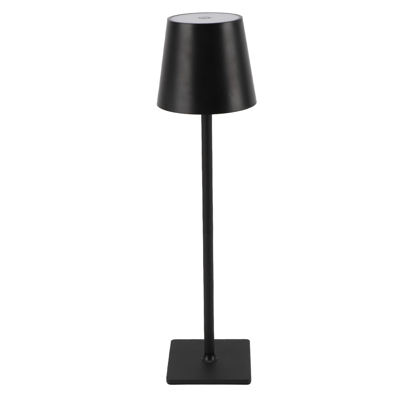 Wiederaufladbare, Kabellose Led-tischleuchte Mit 2000 Mah, Stufenloses Dimmen In 3 Farben, Minimalistisches Schwarzes Design, Ideal Für Schlaf- Und Wohnzimmer.