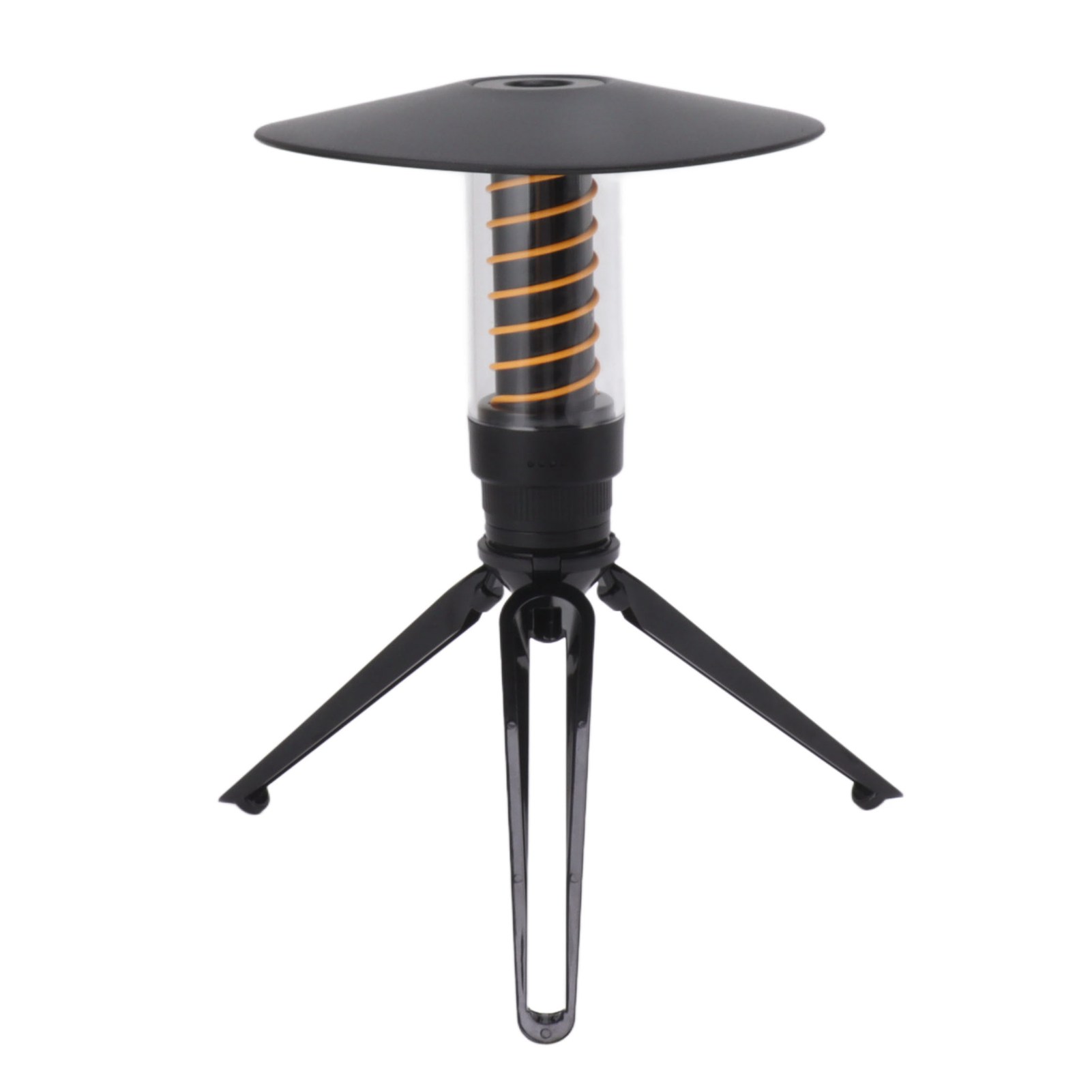 Tragbare, Wiederaufladbare Led-campinglampe, Wasserdicht Für Zelte Im Freien, Stangenlampe Mit Schwarzem, Regendichtem Dach, Nachtlicht Zum Wandern Und Reisen.
