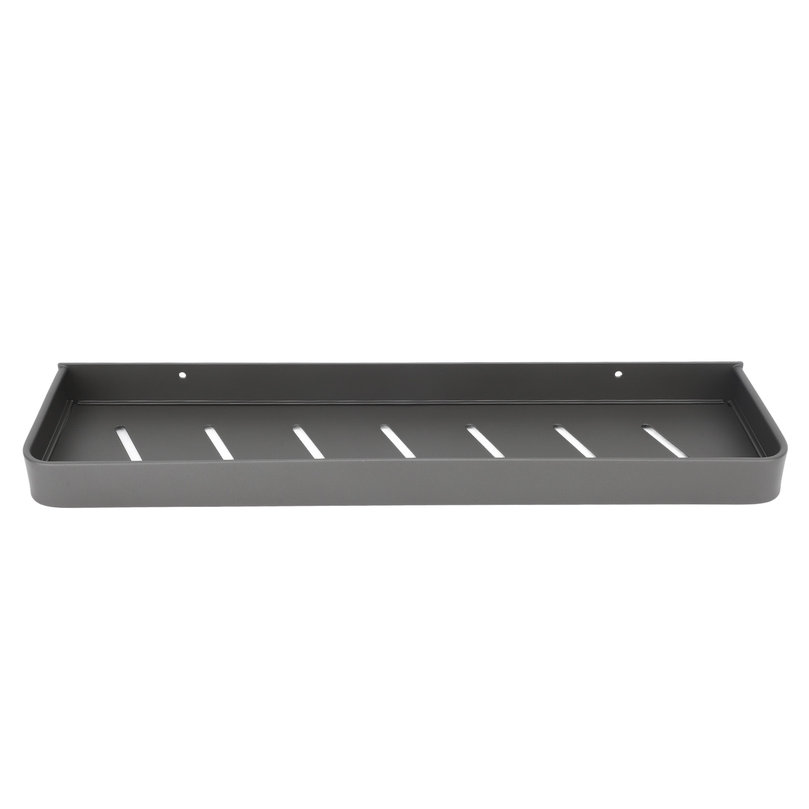 Schwarzer, Wandmontierter Handtuchhalter Aus Rostfreiem Aluminium, Robuste Duschablage Mit 5 Haken, Für Badezimmer, Küche, Waschküche, 50 Cm.