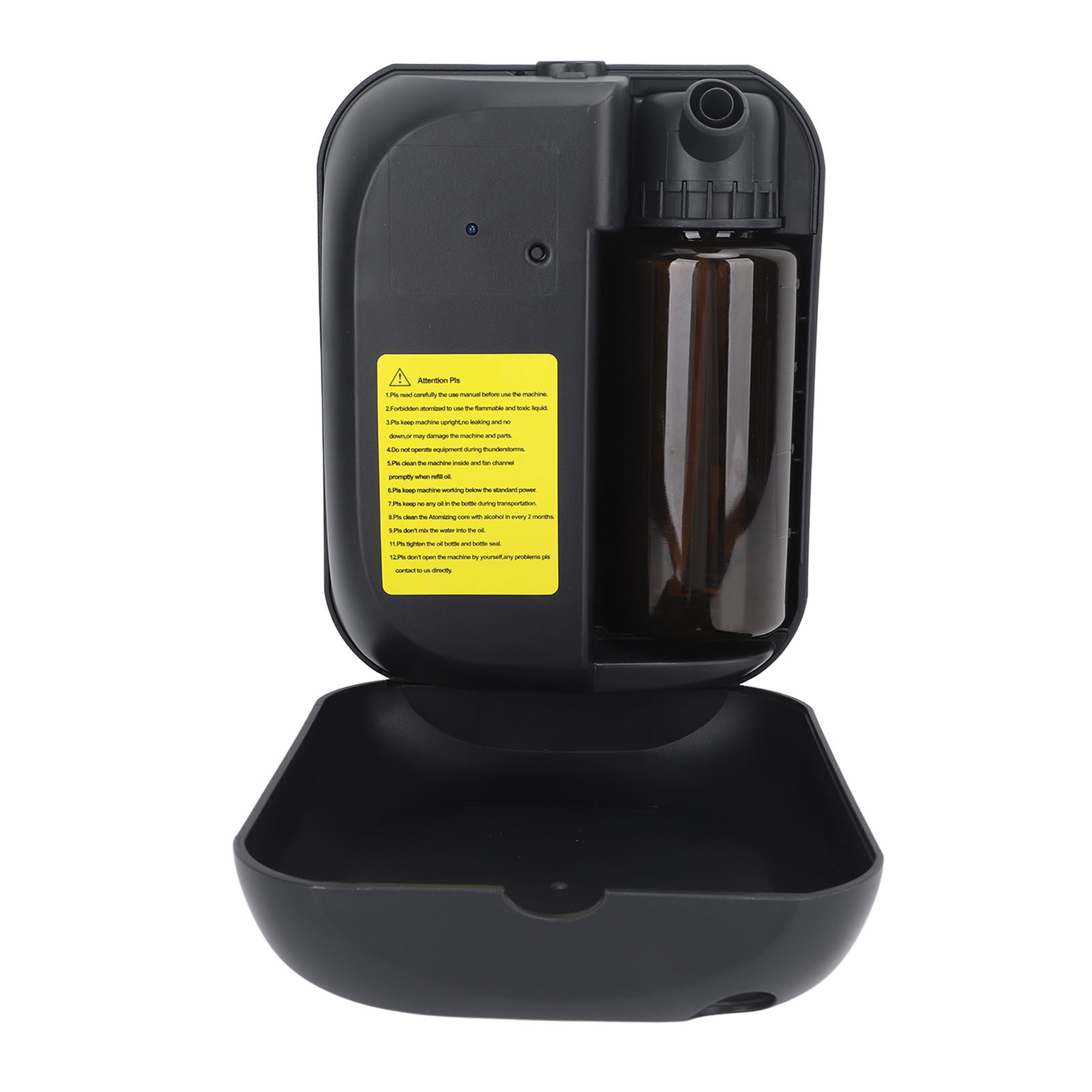 Hocheffizienter Aroma-diffusor Für Ätherische Öle, Sicherer Vernebler Für Große Räume, Wohnungen, Hotels Und Spas, 100–240 V, Schwarz, Eu-stecker, Keine Wärmeentwicklung
