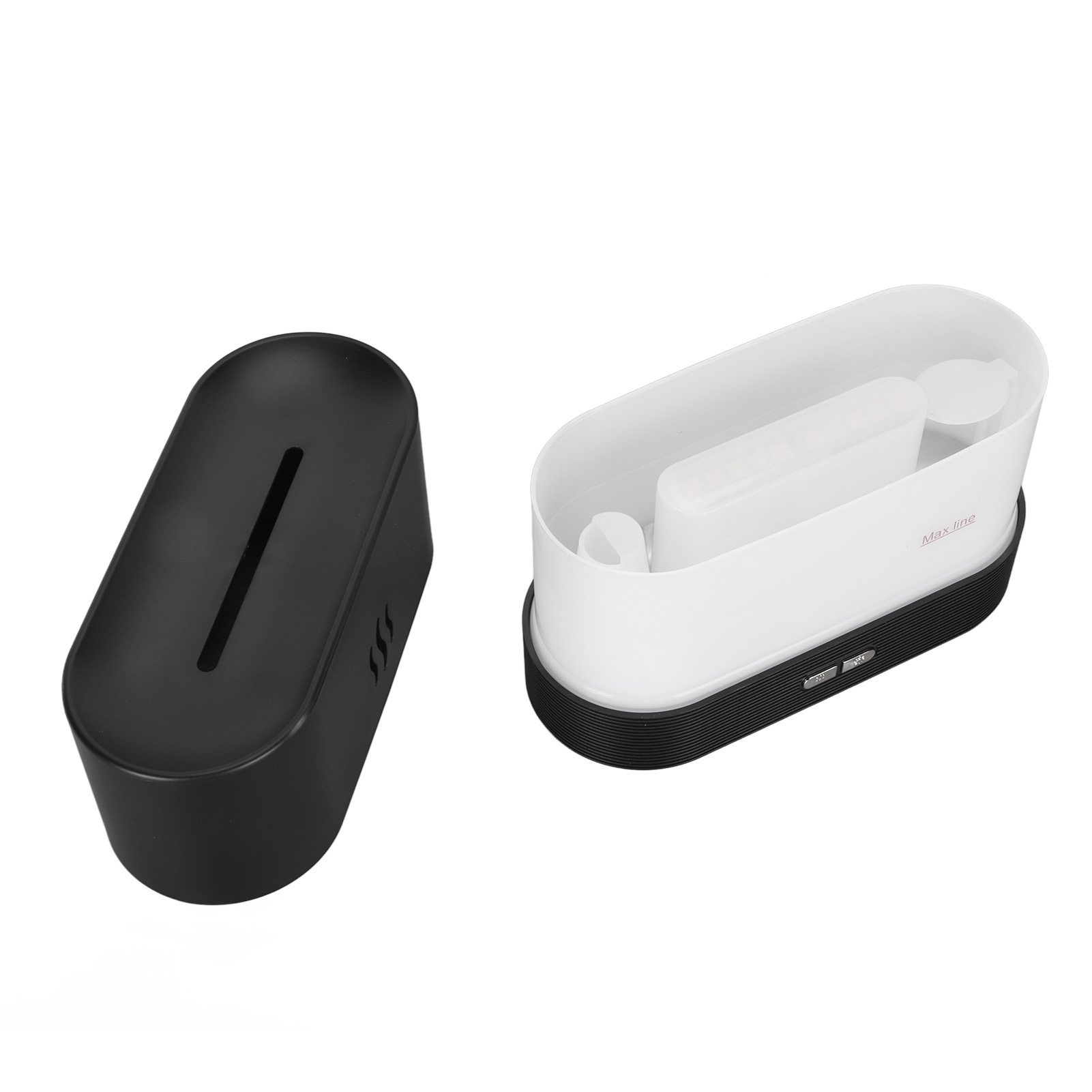 180-ml-usb-diffusor Für Ätherische Öle, Flammenlicht, Aromatherapie-feinnebel, Luftbefeuchter Für Schlafzimmer, Wohnzimmer, Büro, Schwarz