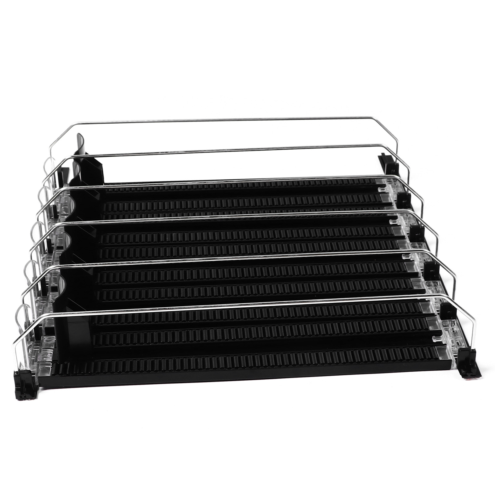 15-zoll-dosenspender, Getränkekühlschrank, Verstellbare Breite, Auslaufsicher, Automatischer Dosenausstoßer Für Limonaden Und Bier, Schwarz, 5-teiliges Set