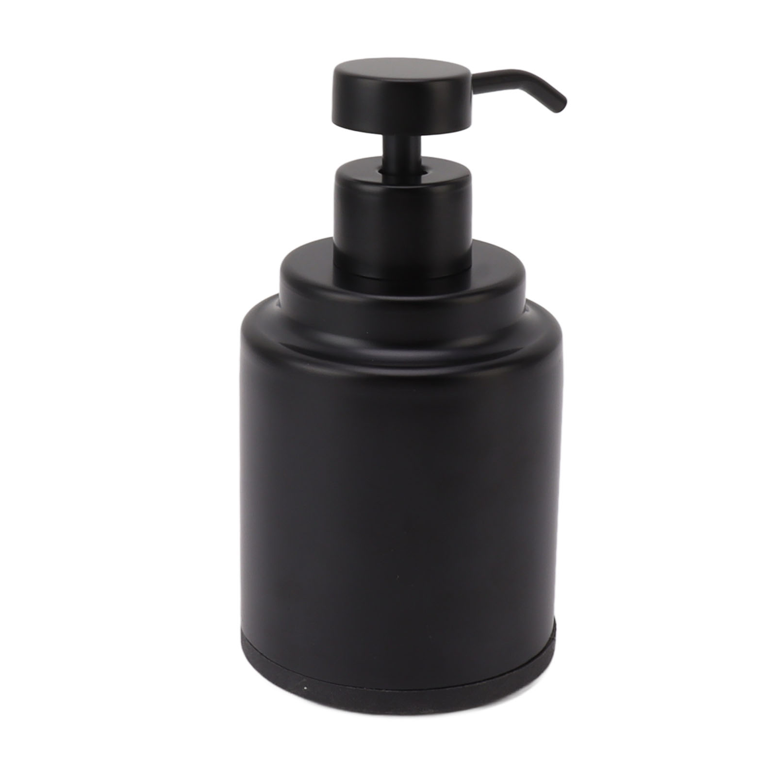 Seifenspender Aus Edelstahl, Manuelle Flüssigkeitspumpe, Druckflasche Für Shampoo, Duschgel, Lotion, Schwarz, Rund, 300 Ml