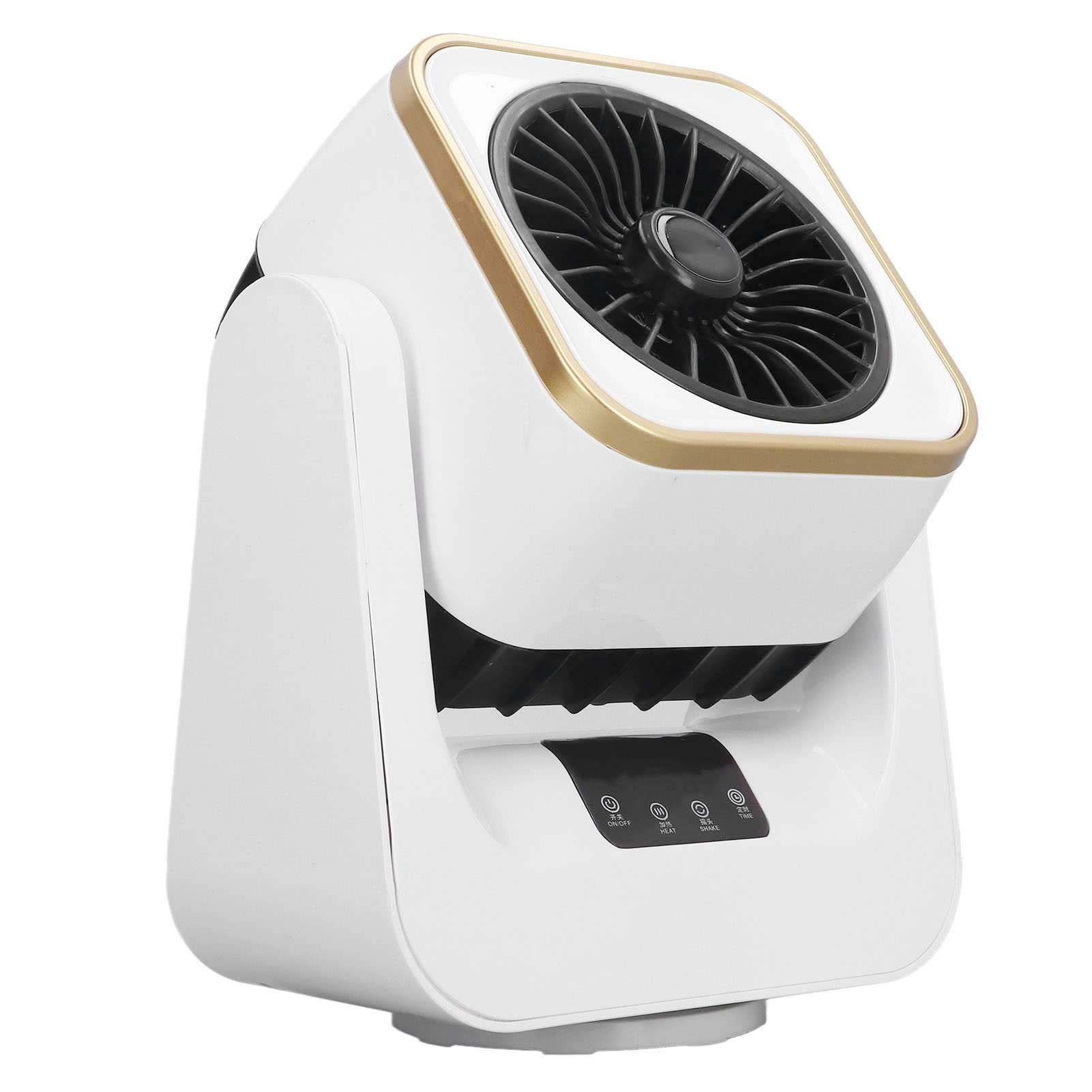 Kompakte Elektrische Tischheizung, Tragbares 2-in-1-heizgerät (warm/kalt), Fernbedienung, Für Homeoffice Und Studentenwohnheim, 220 V, 1000 W, Schwarz