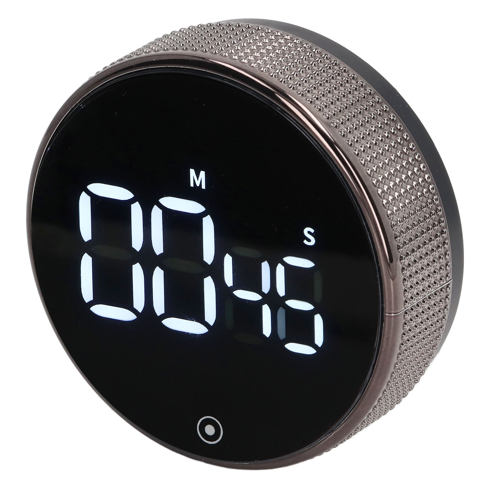 Geräuschloser, Rotierender Magnet-küchentimer Für Kinder Zum Lernen, Led-countdown-timer, Schwarz