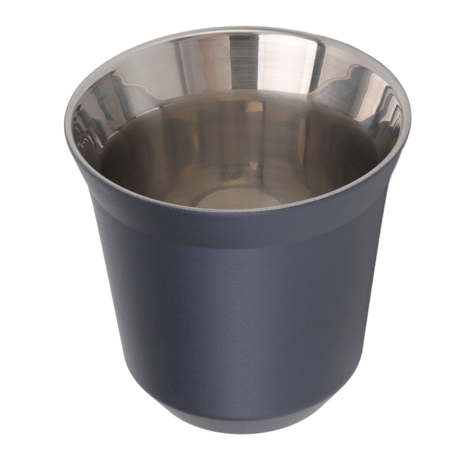 80 Ml Edelstahlbecher (304) Mit Doppelwandiger Isolierung Für Tee, Aufgüsse, Camping Und Zuhause – Dunkelblau