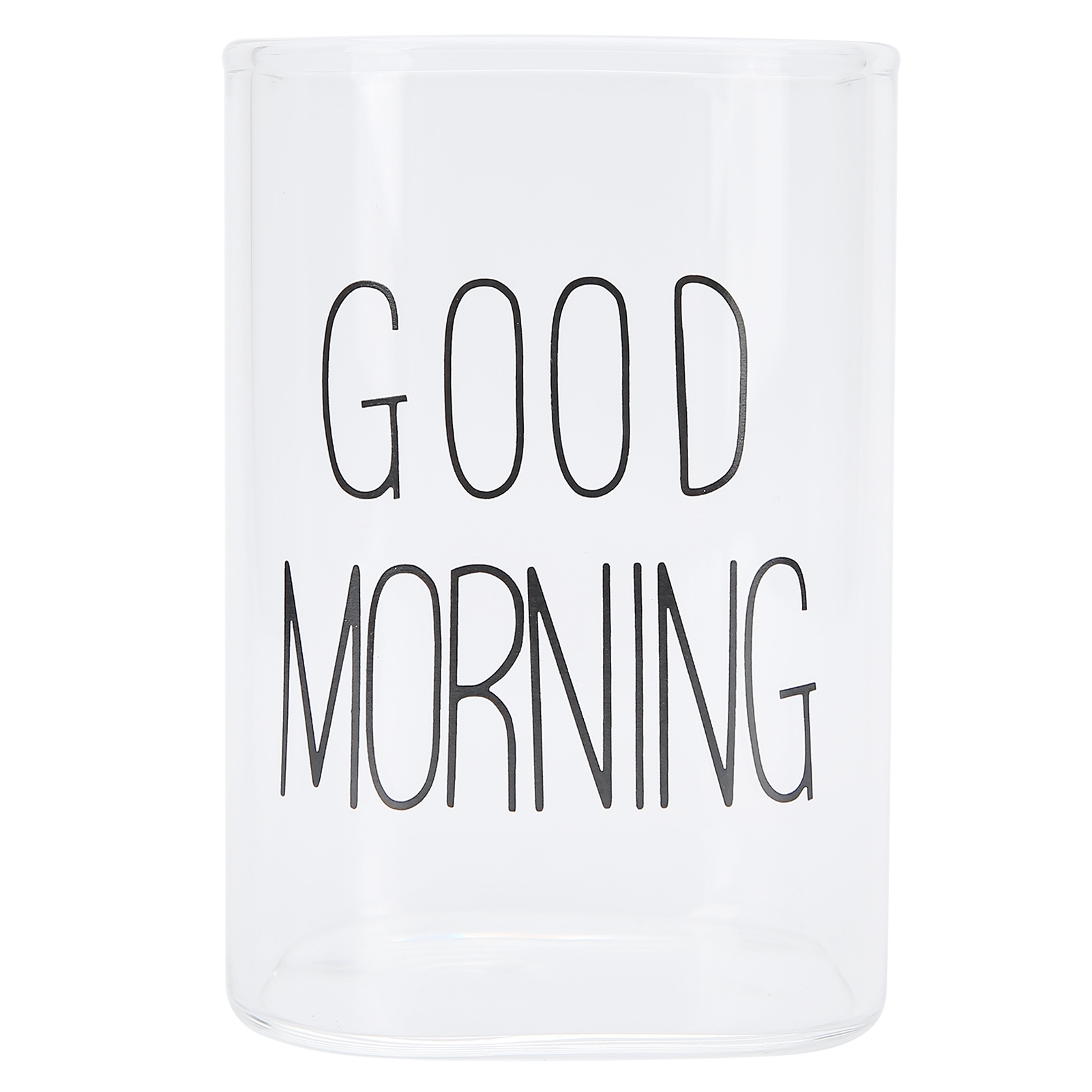 Innovativer, Transparenter Milchbecher, Kaffee- Oder Teebecher Aus Glas Für Zuhause Und Geschäft, Schwarzes Etikett, 240 Ml