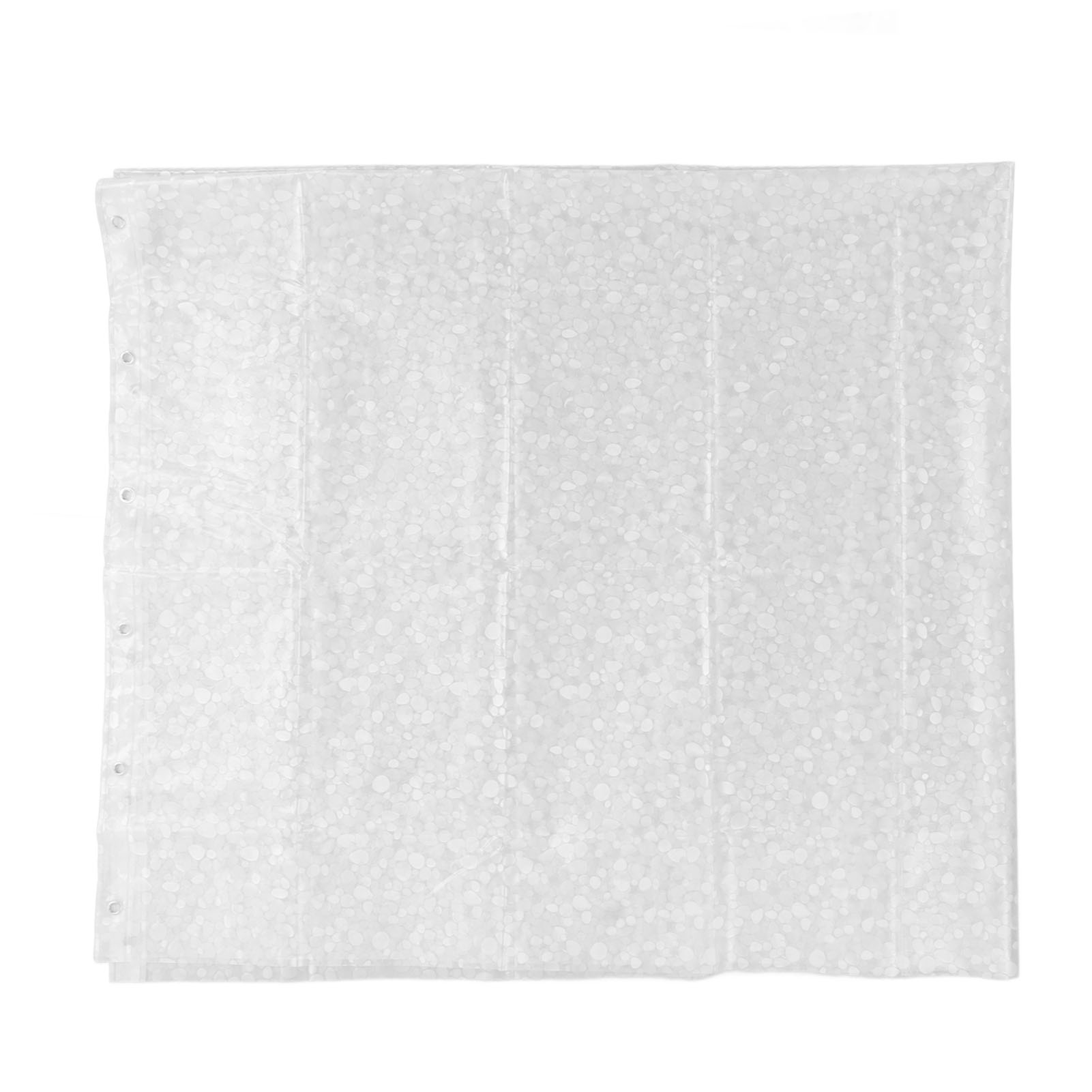 Wasserdichter, Transparenter Duschvorhang Aus Peva, 180 X 200 Cm, Mit Ösen Und Ringen Aus Edelstahl Für Das Badezimmer