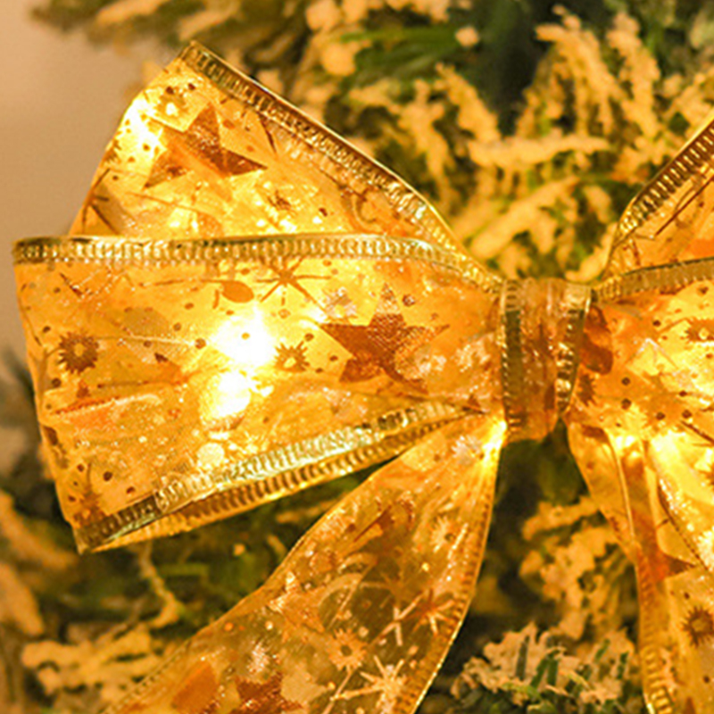 Weihnachtslichterkette, Helle Dekorative Girlande, Wiederverwendbar, Warmgoldenes Licht, 4 M, 40 Leds