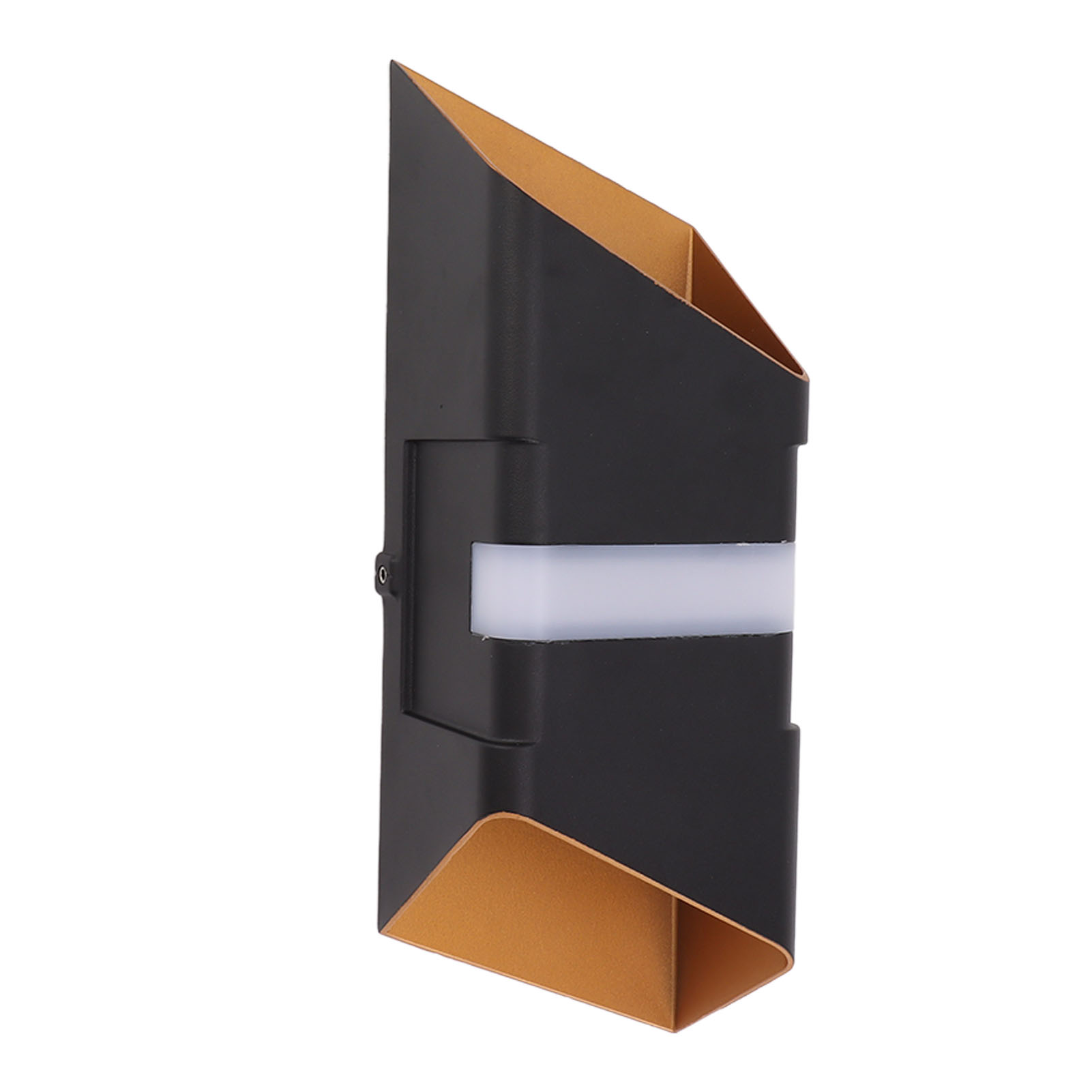 Moderne Schwarze Und Goldene Außenwandleuchte, 10 W, 3000 K Led, Nach Oben/unten Gerichtet, Ip65 Wasserdicht, Wandleuchte Für Hof, Eingang, Garten, 85–265 V