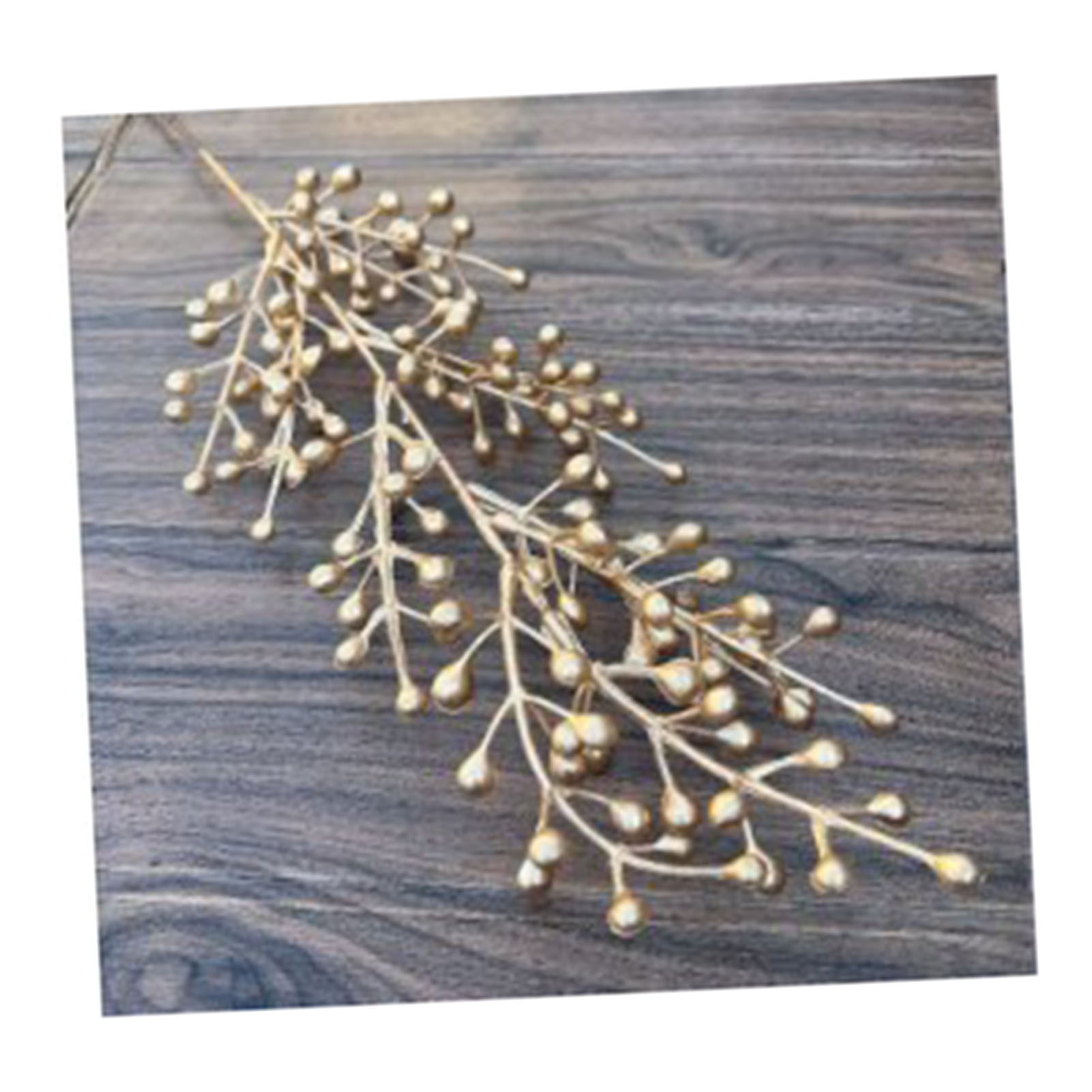 Künstliche, Goldfarbene, Farbechte Blätter, Formbeständige Hochzeitsdekoration, Goldene Früchte, Langlebiger Schmuck