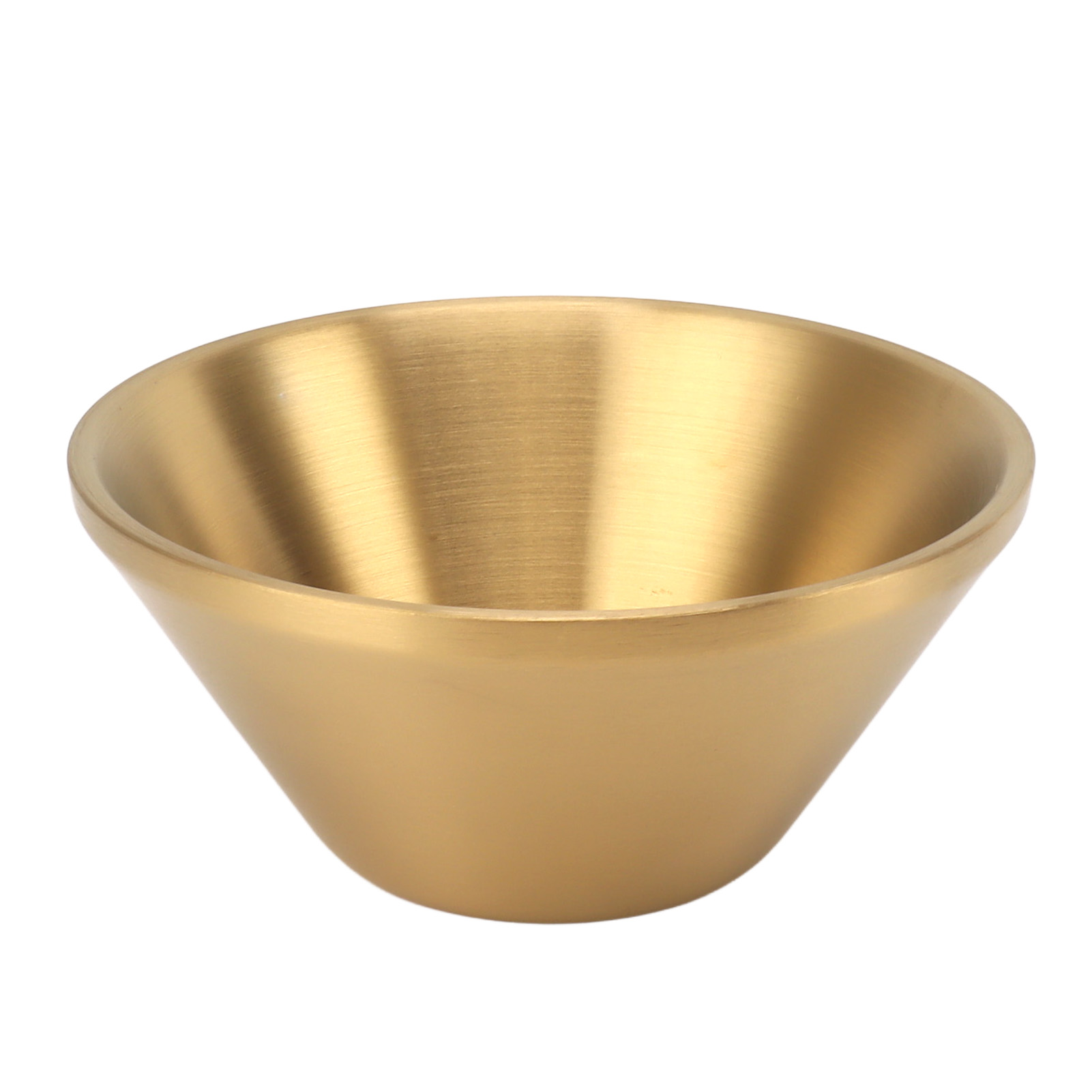 Salatschüssel Aus Edelstahl 304, Doppelwandig, Rund, Goldfarben, 12 Cm Durchmesser, Ideal Für Snacks, Reis, Nudeln, Eis, Eleganter Mixer.