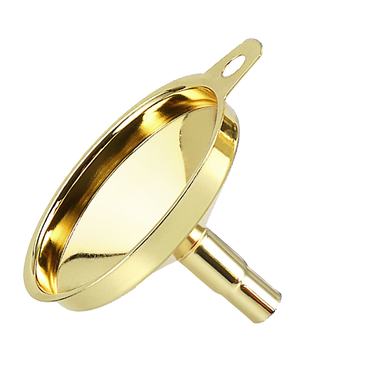 Hochglanzpolierter, Goldfarbener Küchentrichter Aus Edelstahl 304, Geeignet Für Öl Und Wein, Mit Gewinde, Hochwertiges Küchenaccessoire
