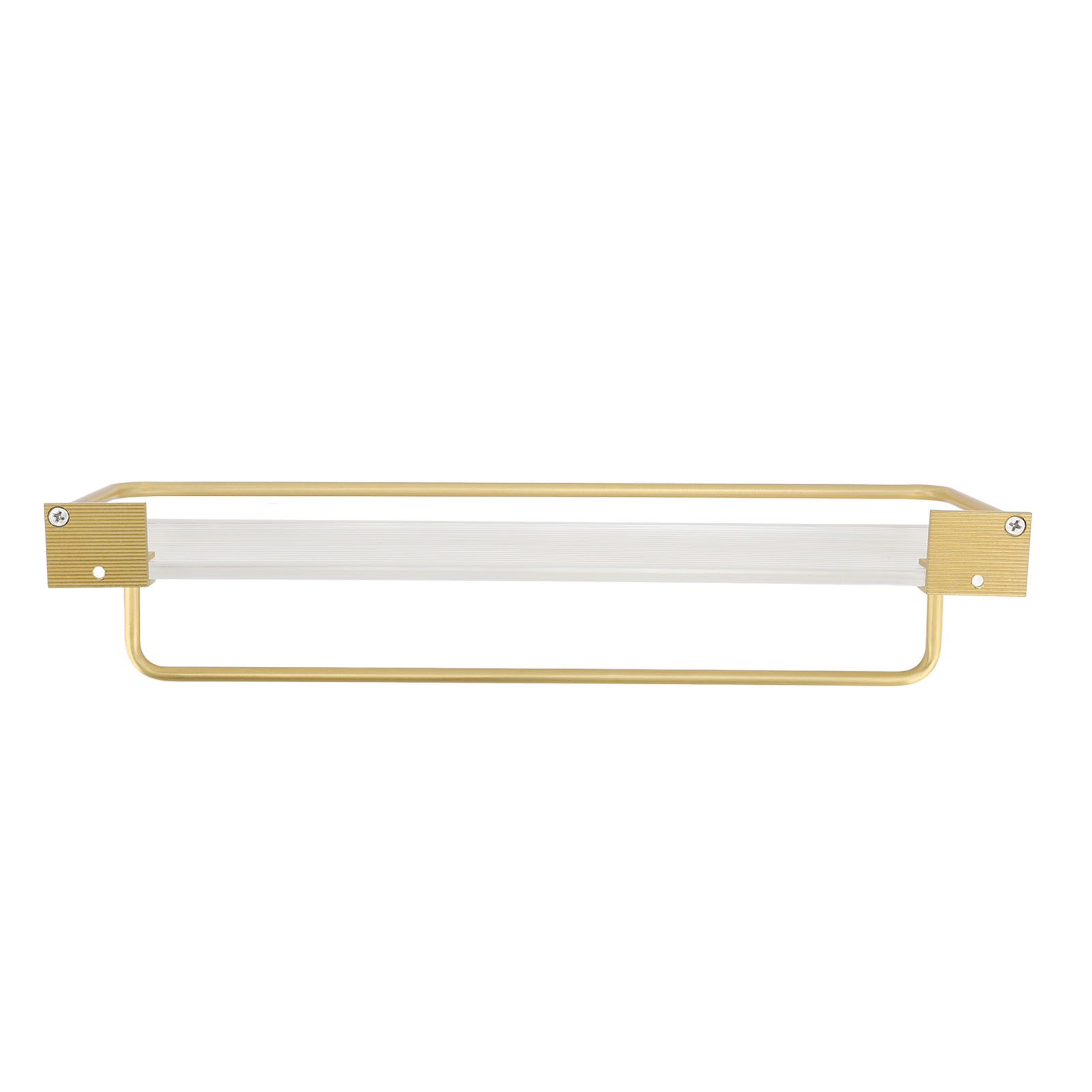 Set Aus 30 Cm Großen, Wandmontierten Handtuchhaltern Aus Goldfarbenem Aluminium, Geräumiger Duschablage Mit Haken, Einfache Befestigung, Robuster Badezimmerorganizer, Großes Fassungsvermögen, Moderne
