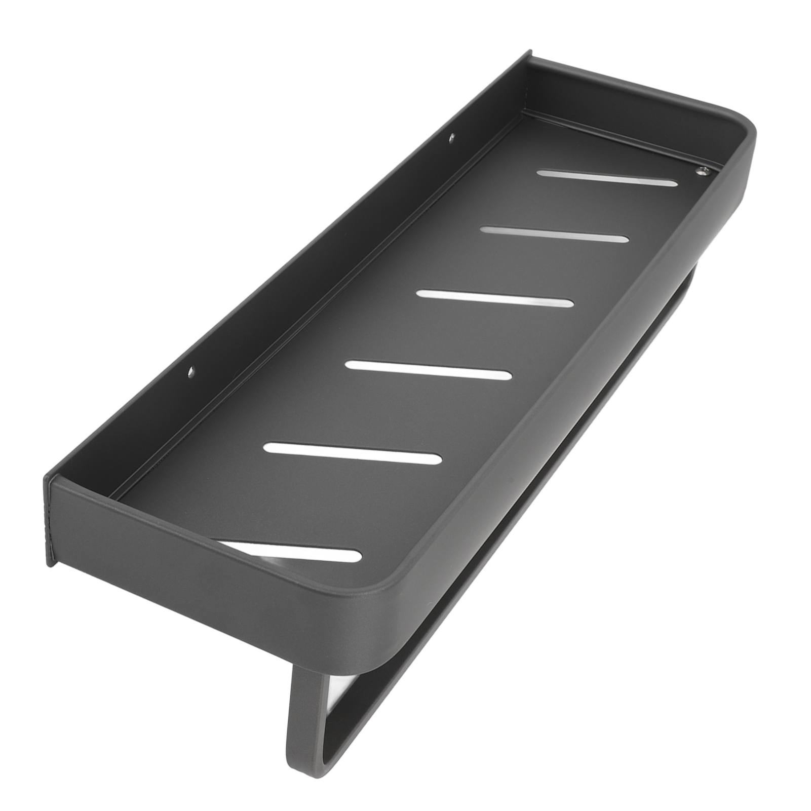 Wandmontiertes Badezimmerregal Aus Aluminium, Kein Bohren Erforderlich, Handtuchhalter Mit Haken, Handtuchorganizer, Platzsparende Aufbewahrung, Silberfarben, 1 Stück