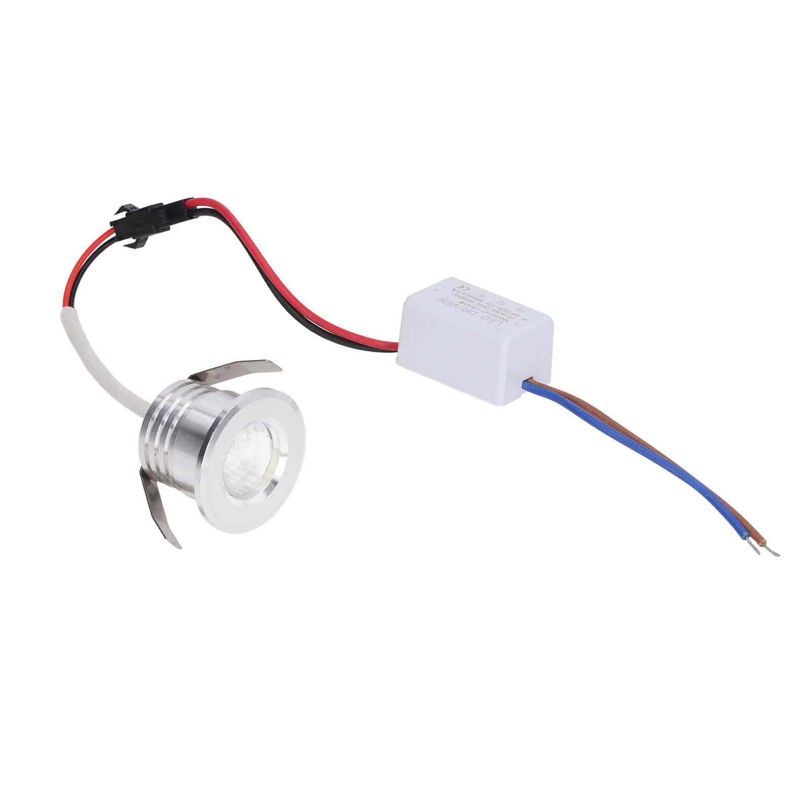 3-w-cob-led-einbaustrahler Mit Stabiler Wärmeableitung, Silbernem Gehäuse, Ac 85–265 V, 4000 K Natürliches Licht, Deckeneinbaustrahler