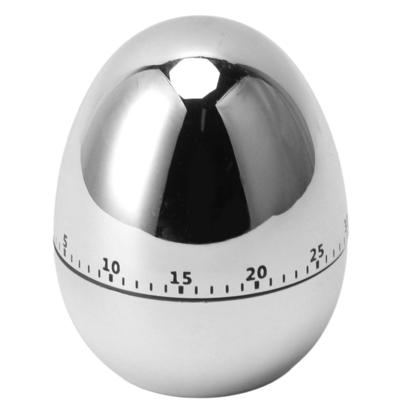 Mechanischer 60-minuten-timer Aus Silber, Küchenwecker Zum Kochen, Manueller Countdown-timer, Akustischer Alarm Für Eier Und Geschirr, Vintage-tischuhr.