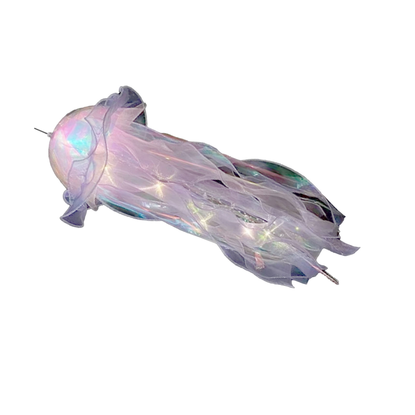 Tragbare Quallenlampe, Leuchtende Quallenform, Kreative Hängeleuchte, Wohndekoration, Lila