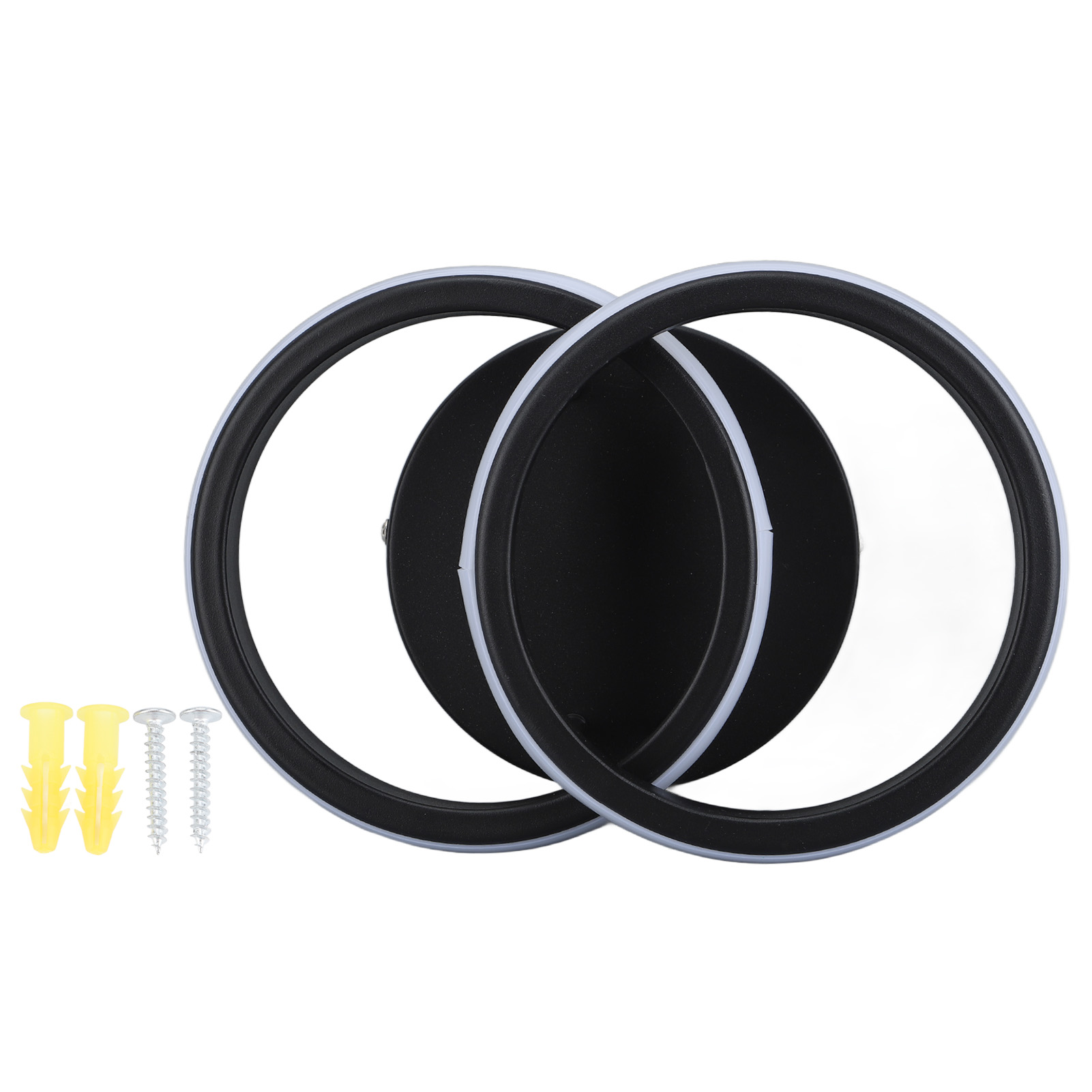 Moderne Led-deckenleuchte Mit Doppelring, Weiß (6000 K), Hohe Lichtdurchlässigkeit, Für Wohnzimmer, 85–265 V