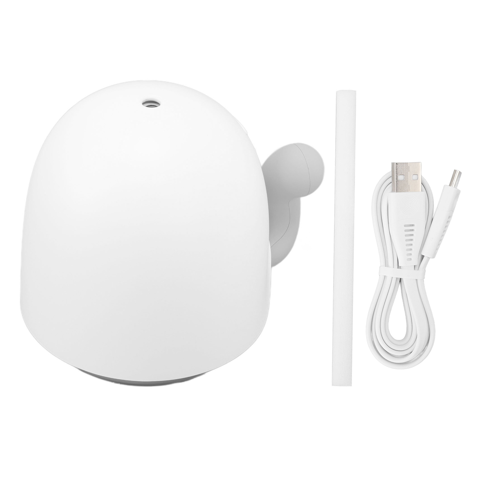 Mini-luftbefeuchter Mit 450 Ml Fassungsvermögen, Usb-anschluss, In Form Eines Beweglichen Schwanzes Und Mit Weißer Led-stimmungsbeleuchtung, Ideal Für Zuhause Und Schlafzimmer.