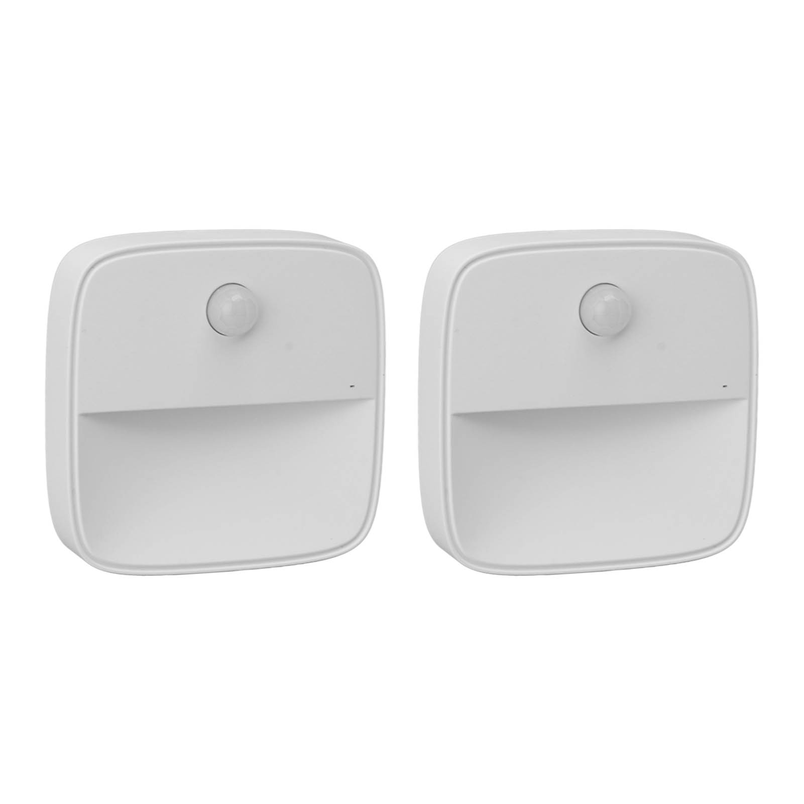 Set Aus 2 Warmweißen Led-nachtlichtern Mit Bewegungsmelder, Eu-stecker 100-240v, Für Schlafzimmer, Küche, Wandbeleuchtung.