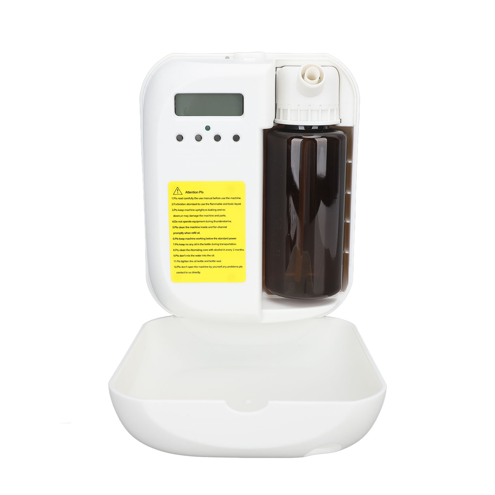 Hocheffizienter Ätherischer Öldiffusor, Sicheres Aromatherapiegerät Für Große Räume, Zuhause, Hotel, Spa, 100-240 V, Weiß, Eu-stecker.