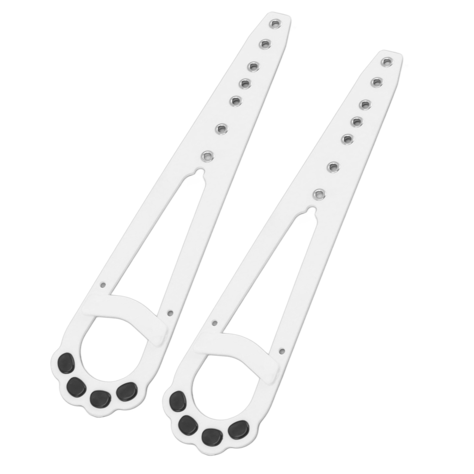 Set Mit 2 Verstellbaren Katzenklappenverschlüssen, Türstoppern Gegen Hunde, Türhaltern, Weiß
