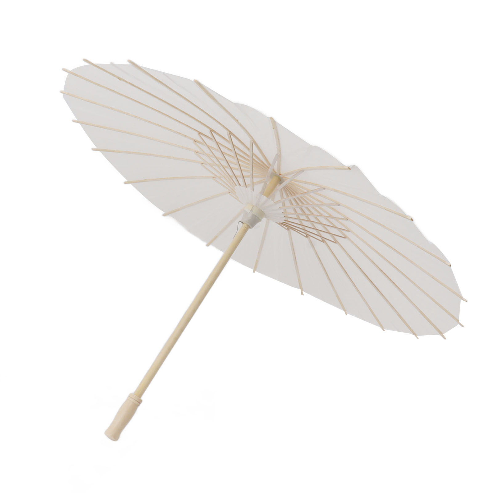 Eleganter Weißer Chinesischer Papierschirm, Bambus Und Papier, Diy-dekoration, 58 Cm/22,8 Zoll, Bastelset Für Partys Und Wanddekorationen.