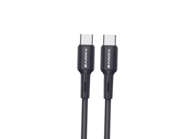 Cofi 1453 - Cofi 3 Meter Usb-c Zu Usb-c Ladekabel 2.4a Output Datenkabel Lade- Und Synchronisationskabel Schwarz