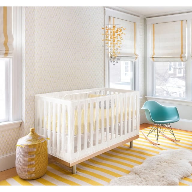 Avosdim - Moskitonetz Mit Reißverschluss Babybett Universalgröße