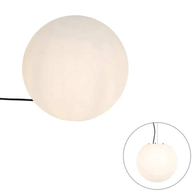 Moderne Außenleuchte Weiß 35 Cm Ip44 - Nura