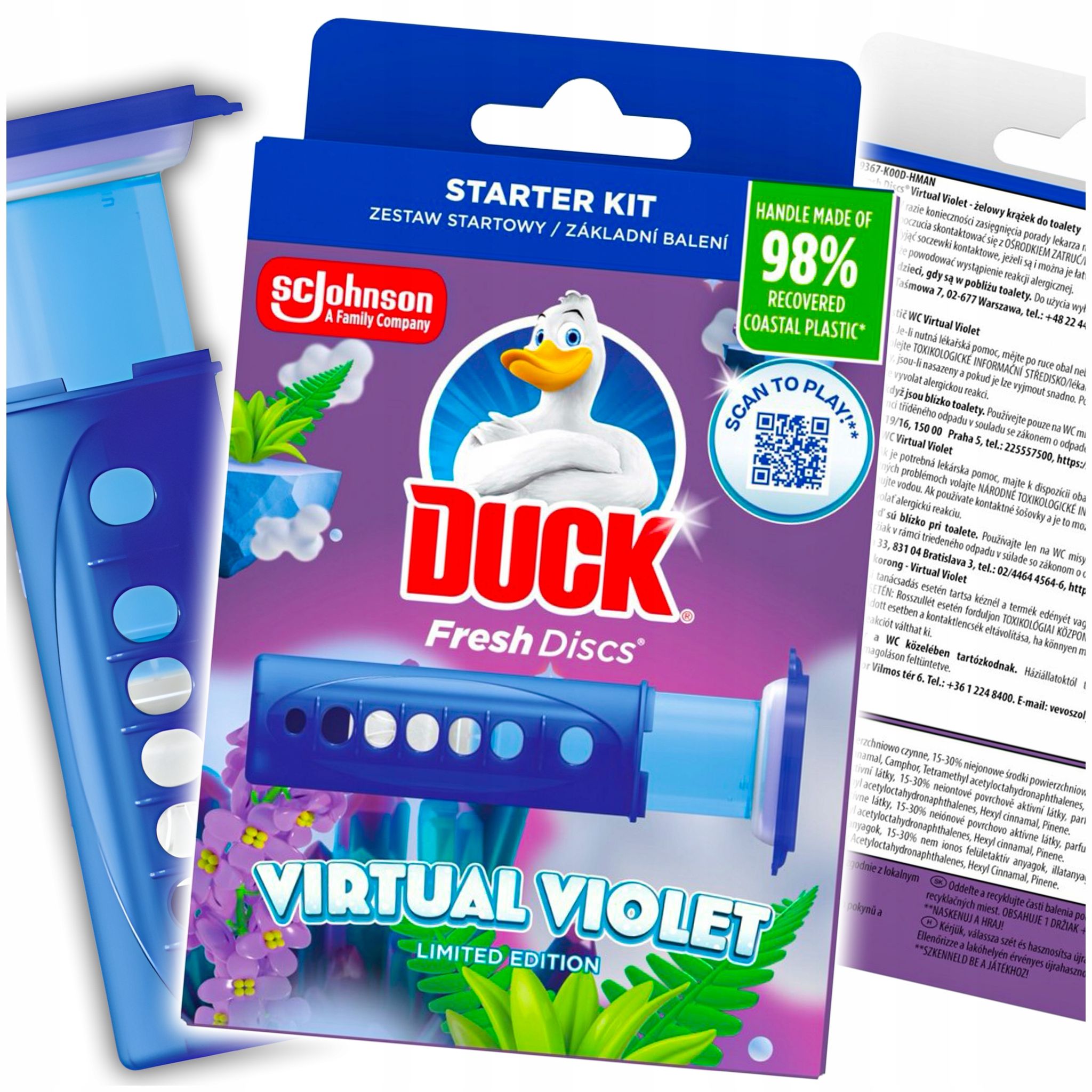 Duck Fresh Discs Virtual Violet – Wc-gel-disc 36 Ml + Applikator