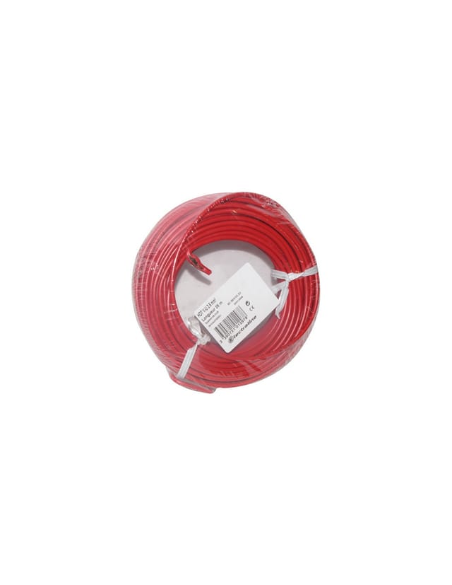 H07vu Kabel 1x2,5 25m Rot Krone - Electraline