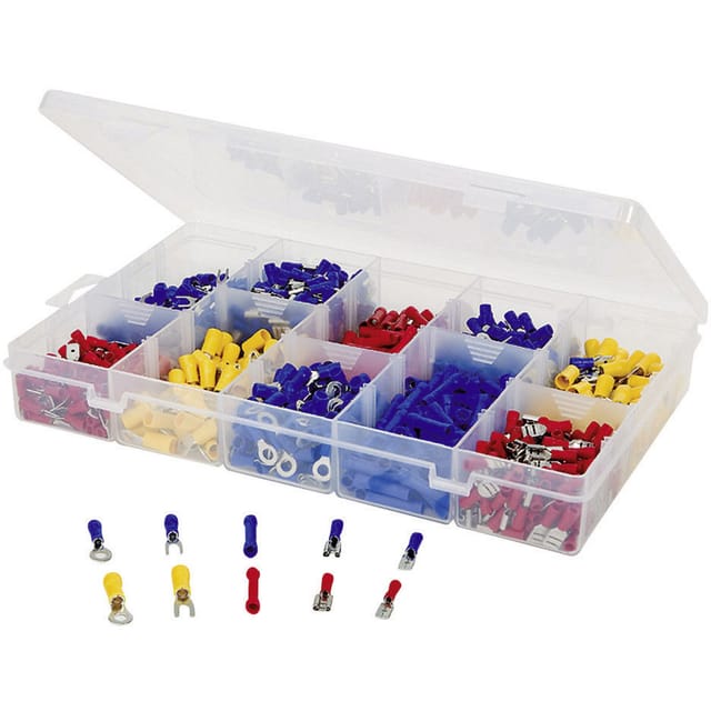 Tru Components - 731306 Quetschverbinder-sortiment 0.50 Mm² 2.50 Mm² Blau, Gelb, Rot 1000 St.
