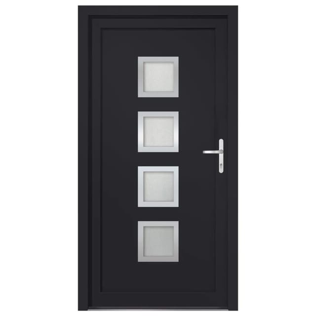 Vidaxl - Haustür Anthrazit 108x200 Cm Pvc