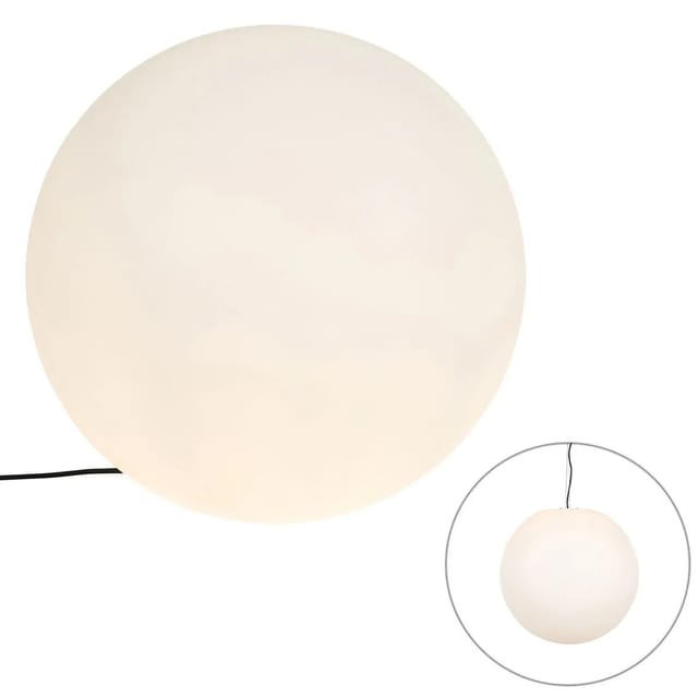 Moderne Außenleuchte Weiß 56 Cm Ip44 - Nura