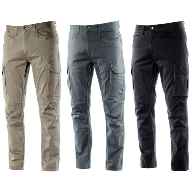 Diadora - Utility Cargo Pant Moscow Stretch-arbeitshose - S - Grau