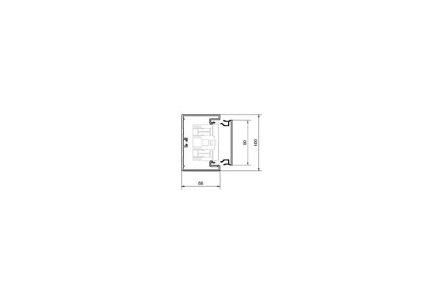 Brüstungskanal-unterteil 65x100mm Pvc Gsw