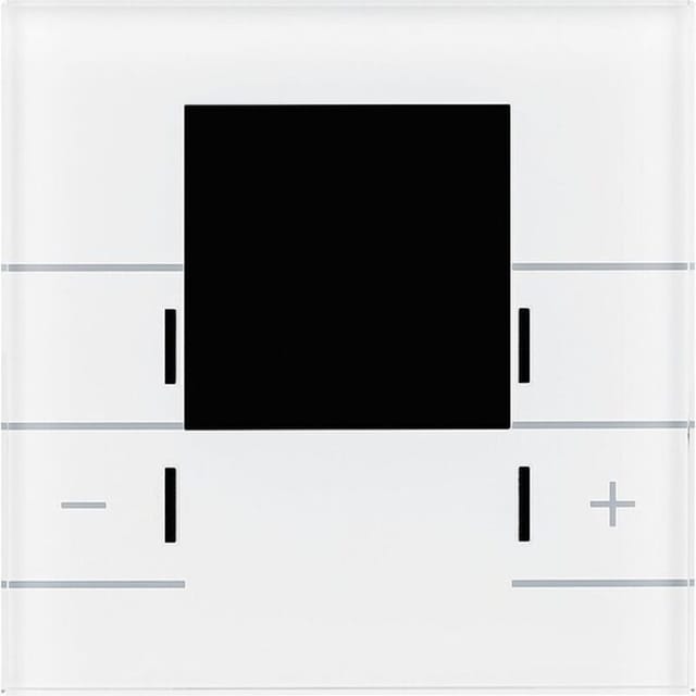 Glas Raumtemperaturregler Smart Mit Farbdisplay, Weiß