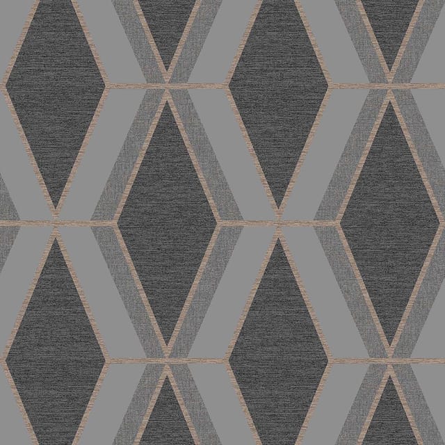 Next Optical Geometrisch Grau Vliestapete 10mx52cm