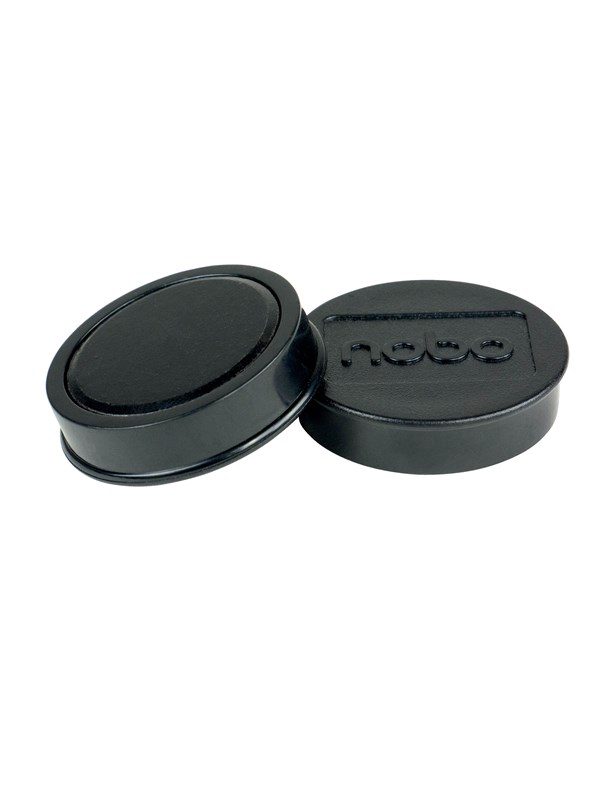 Nobo Magnete 38 mm extra stark 10 Stck farbig sortiert Schwarz