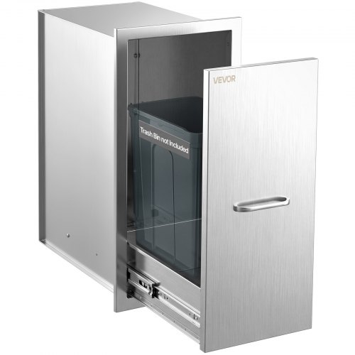 VEVOR Abfallschublade Outdoor-Küche 343 x 673 x 470 mm ohne Abfalleimer für Tägliches Grillen und Kochbereiche, mit Geschlossenem Stauraum für Sperrige Gegenstände oder Kompatible Propangasflaschen