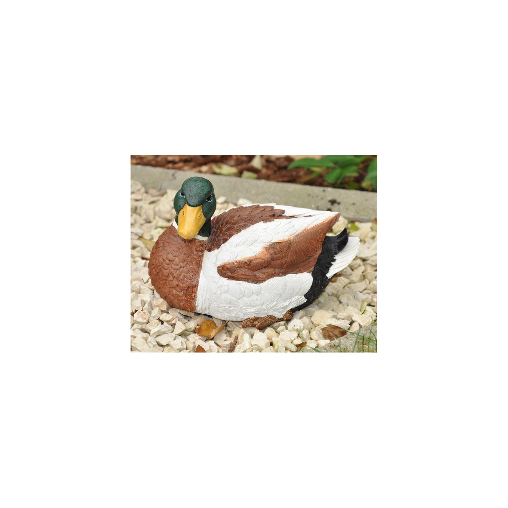 Dazikemo Dekofigur Gartenfigur Ente 22 x 14 x 14,5 cm
