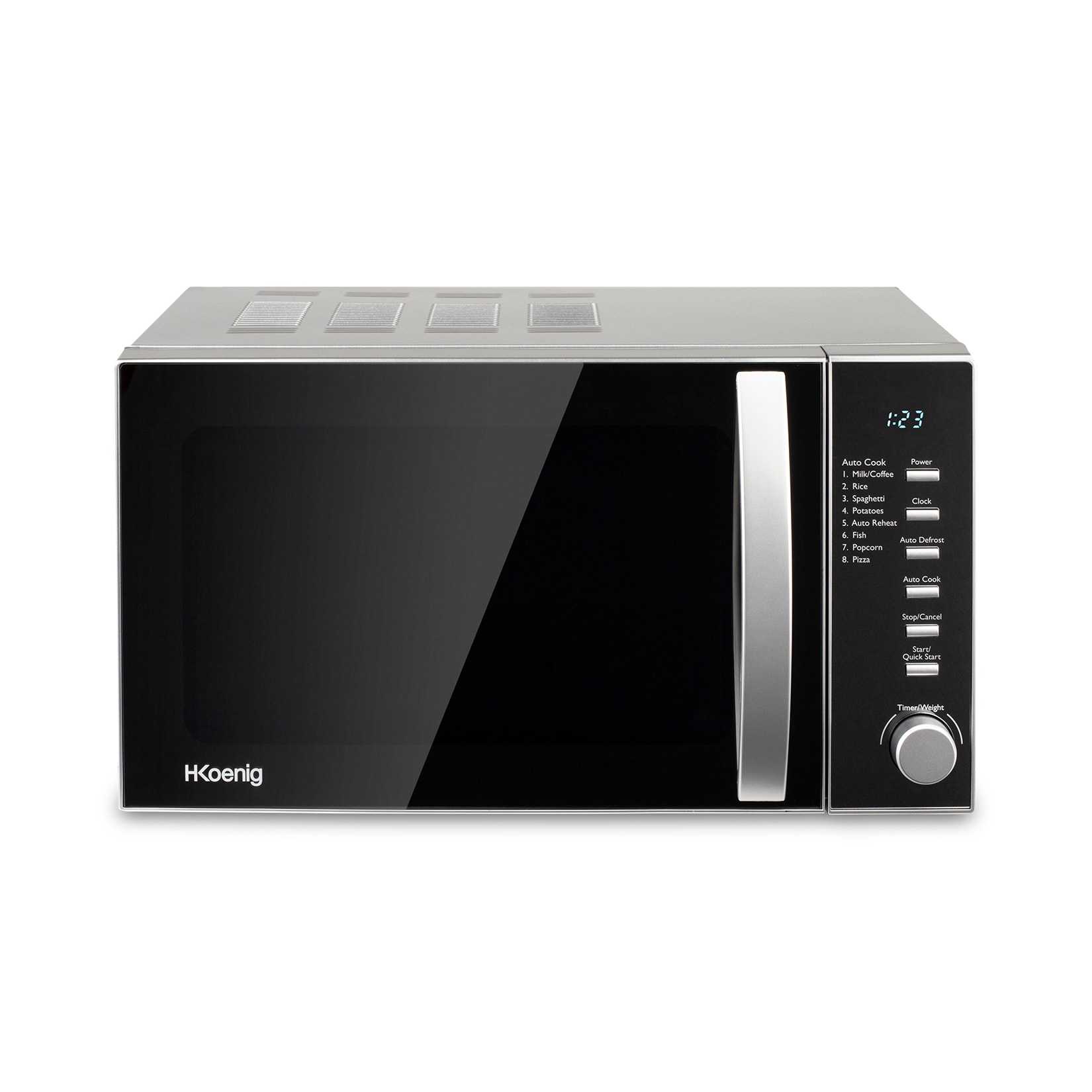 H.Koenig VIO2 Mikrowelle VIO2-20L-Drehteller 24,5cm-Multifunktion 6 Heizstufen und Abtaufunktion-Timer bis zu 30 min-leistungsstark 700W